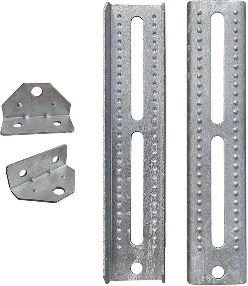 AA 12" Galvanized Swivel and Top Bunk Bolster Bracket for Boat Trailer, Heavy Duty (2 Pack - Image 2